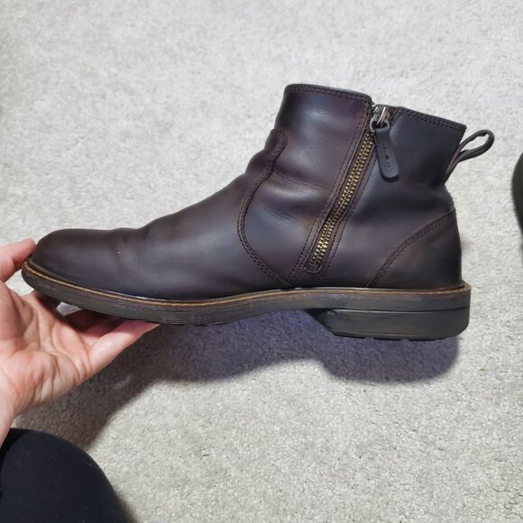ECCO Turn GTX Chelsea Boots Gore-Tex Waterproof Leather Zip Brown Mens 44EU 10US - Picture 3 of 13